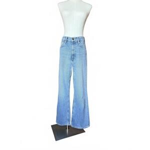 AllSaints Light Wash Relaxed Wide Leg Jeans